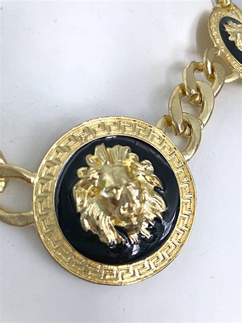 versace lion head chain|gianni versace lion head.